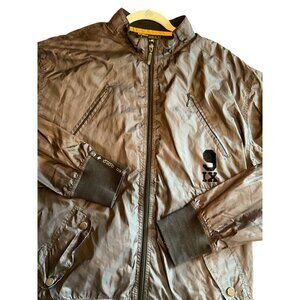 Rocawear Black Windbreaker Jacket Men's XL Elastic Waist and Cuffs 10-683-0 O38-